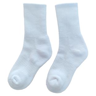 儿童毛巾底白色运动袜棉袜男孩篮球袜毛巾中筒袜女童男童袜子夏季