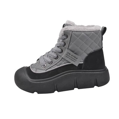 显脚小老爹鞋女秋冬季保暖德训鞋