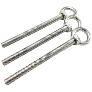 国标304不锈钢吊环螺丝加长吊环螺杆焊接带圈螺栓M18M20M24M30M36