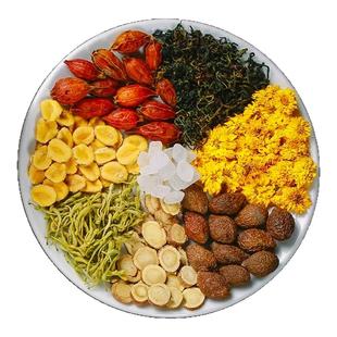 胖大海菊花罗汉果甘草栀子花茶清润爽口凉茶熬夜肝火旺盛养生茶