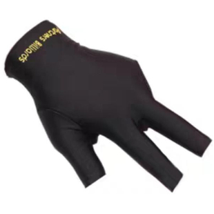 台球三指露指手套专用舒适男女左右柔软桌球斯诺克九球黑八球配件