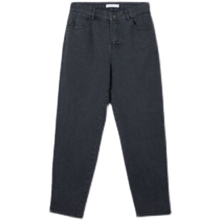 K44韩国女装新款2025秋冬女抓毛烟管裤子长裤九分裤显瘦中腰保暖