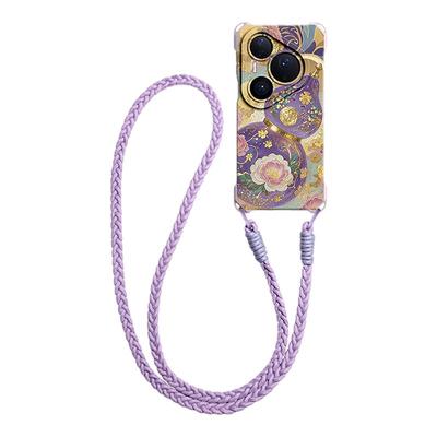 中国风富贵葫芦斜挎绳硅胶手机壳