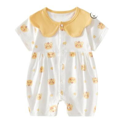 【花妈甄选】小童衣服新生夏季薄款纯棉短袖连体服女宝宝夏装公主