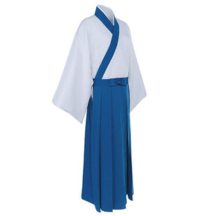 银魂cos 志村新八cosplay服装 衣服 和服 木屐 假发 男装全套现货