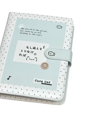 薄荷宅系小猫卡册活页收纳册