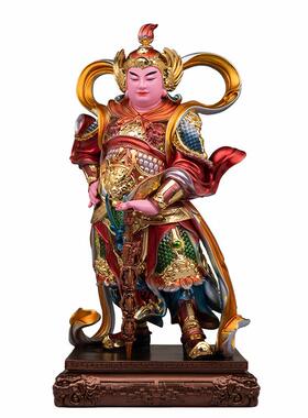 树脂彩绘伽蓝韦陀菩萨佛像