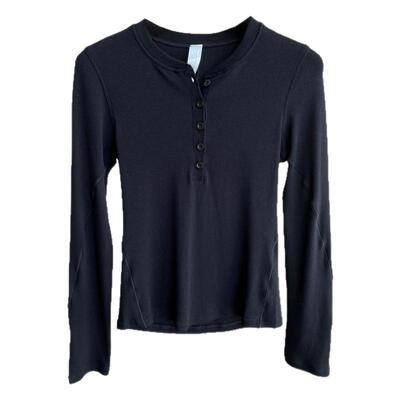 AMR UU◆柜上热卖 lu家高品质亨利领打底衫显瘦瑜伽上衣女秋冬新