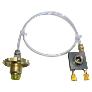 液化气钢瓶充卡式气罐长扁气罐充气阀煤气瓶户外炉头充气管转接头