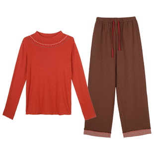 温暖礼物 秋日棉麻 本命年红品 套装朵朵可可