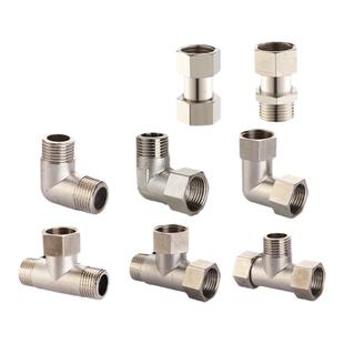 全铜4分内外对丝直接活接三通弯头热水器铜活接头水管接头侧活接