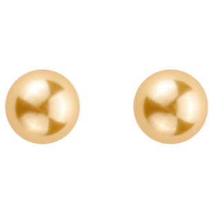 Social Talent桑蕾南洋金梦系列金球仿珍珠耳钉925银针春夏新款