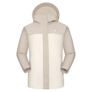 骆驼户外羽绒冲锋衣女三合一2026秋冬拒水羽绒服防风防水加厚外套