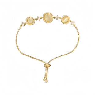 「月光契约」法式复古温柔猫眼石高级感小众百搭抽拉可调节手链女