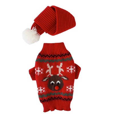 圣诞麋鹿柯基衣服春秋装柴犬