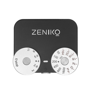 【旗舰款】 ZENIKO复古迷你相机闪光灯ZA12双波轮适用于富士徕卡尼康索尼通用胶片数码机顶小型外置热靴灯