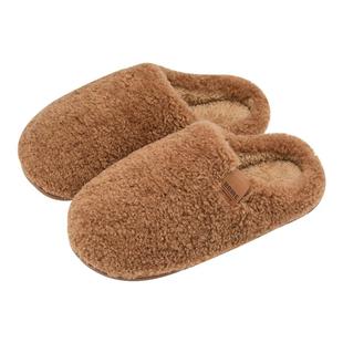 棉拖鞋女款2025新款冬季家居室内抗菌防滑保暖毛绒拖鞋男士秋冬天