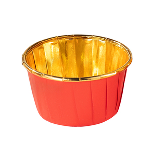 新年纸杯蛋糕卷口杯红金婚礼婚庆祝寿甜品台蛋糕装饰耐高温马芬杯