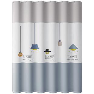 浴室磁吸浴帘防水布套装免打孔防霉隔断淋浴帘子厕所遮挡窗帘门帘