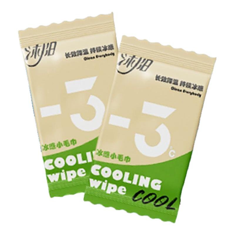 军训户外冷感薄荷提神降温湿巾