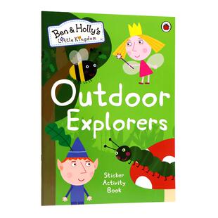 英文原版 Ben and Holly’s Little Kingdom: Outdoor Explorers 本和霍莉的小王国:户外探险家贴纸活动书 儿童图画书绘本 附贴纸