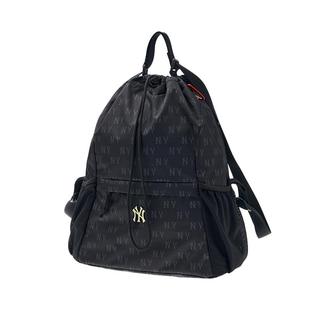 MLB官方男女情侣大容量满印老花抽绳休闲双肩背包25秋冬新款BKM04