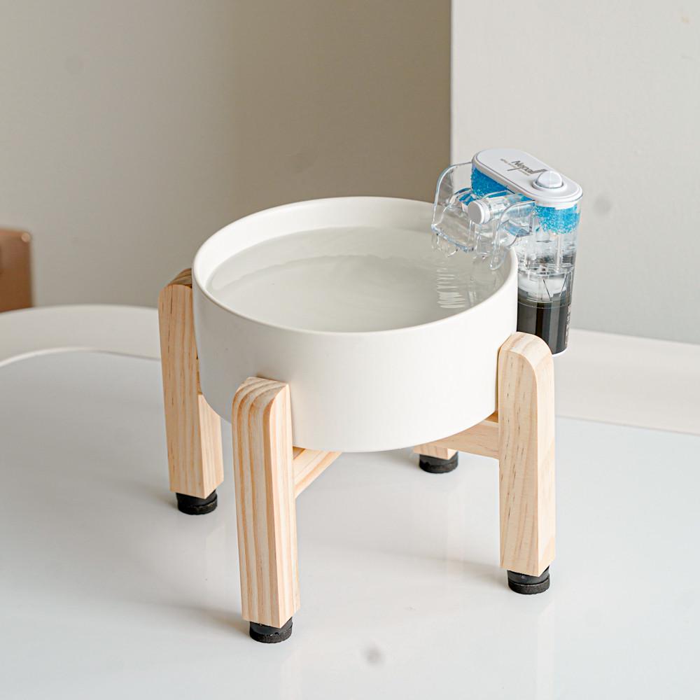 加高木架陶瓷猫碗狗碗猫食盆狗盆饭盆水碗宠物碗猫咪单碗保护颈椎