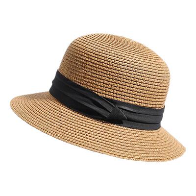 法式优雅草帽女夏季防晒可折叠