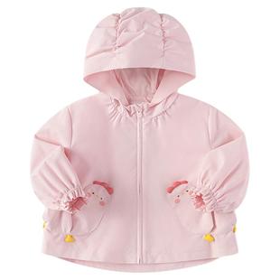 巴拉巴拉童装宝宝软壳衣防风防泼水外套女童2025新款冬装时尚潮酷