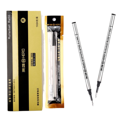 正品hero英雄宝珠笔金属笔芯螺旋