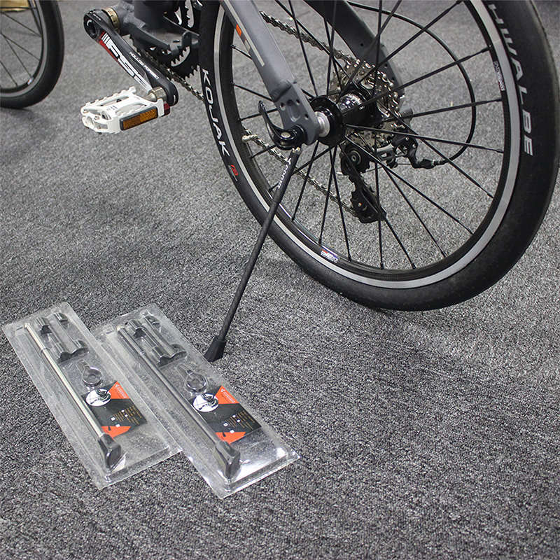 便携自行车脚撑20-22寸轮超轻脚撑 快拆式折叠小公路车边撑停车架