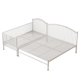天坛家具官方正品铁艺拼接床带护栏儿童拼接神器陪护床无漆无胶