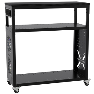 海景房电脑主机托架多层置物架打印机台式电脑机箱架可移动底托