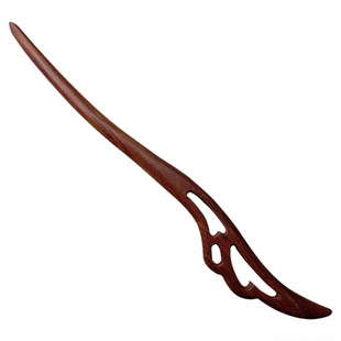 红檀木发簪木质盘发古风发钗道家简约步摇簪子天然高级感发饰木簪