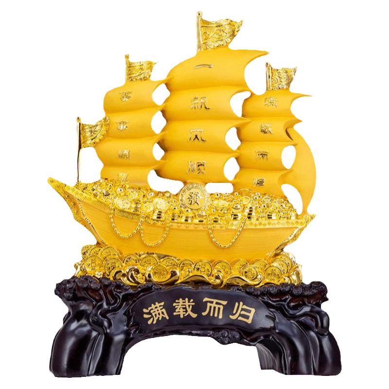 一帆风顺帆船摆件公司酒柜装饰品