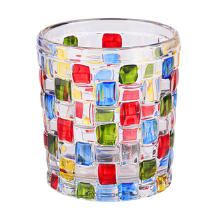 彩色玻璃杯子女生高颜值ins风喝水杯办公室家用威士忌啤酒杯