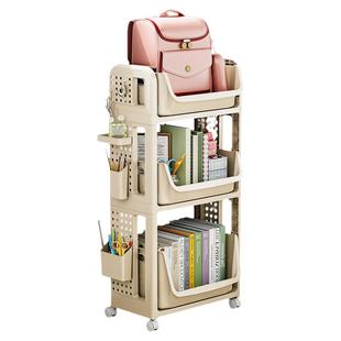 桌下书箱教室用高中生洞洞板收纳箱学生书籍带轮子可移动宿舍神器