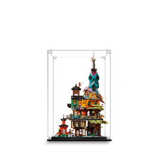 亚克力手办乐高展示盒适用71741忍者花园大电影模型收纳盒子防尘