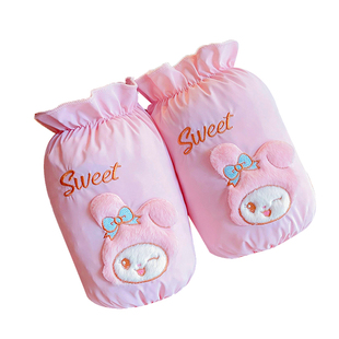 儿童袖套防水秋冬季新款女童库洛米套袖防污耐脏小孩学生长款护袖