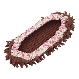 擦地拖鞋懒人鞋套家用雪尼尔抹布拖地家务拖把头可拆洗静音拖鞋套