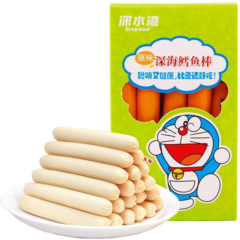深水灣哆啦a夢(mèng)鱈魚腸兒童零食解饞營(yíng)養(yǎng)健康即食辦公室零食腸休閑