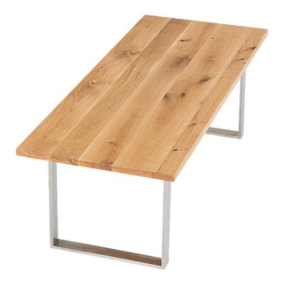 进口法国白橡木原木简约书桌餐桌