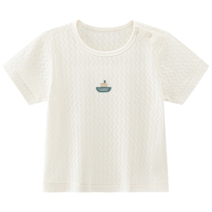 乖奇熊 男女宝宝纯棉T恤夏季薄款婴儿短袖上衣服透气休闲儿童夏装