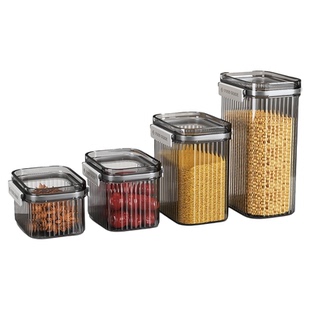 佳帮手五谷杂粮密封罐食品级储存收纳盒子灰透塑料豆子干货储物罐