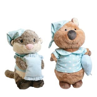 德国NICI专柜正品睡衣毛绒玩具公仔白狼树懒水獭矮袋鼠睡袍现货