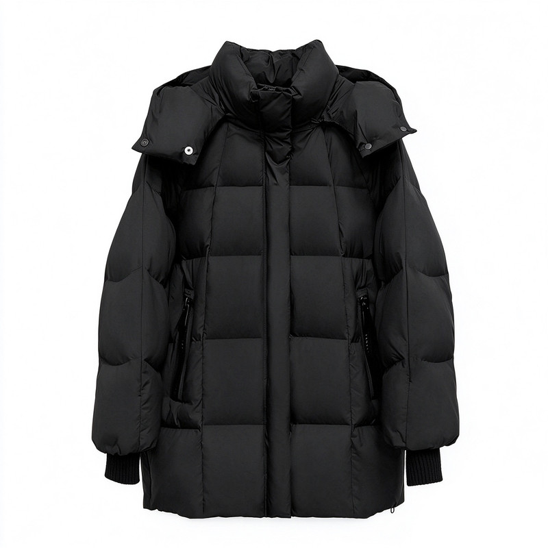 300斤大码90白鸭绒连帽羽绒服200