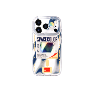 壳空间原创spacecolor镭射磁吸手机壳适用苹果17/16iPhone15promax外壳13新款14全包防摔小众高级感不撞壳