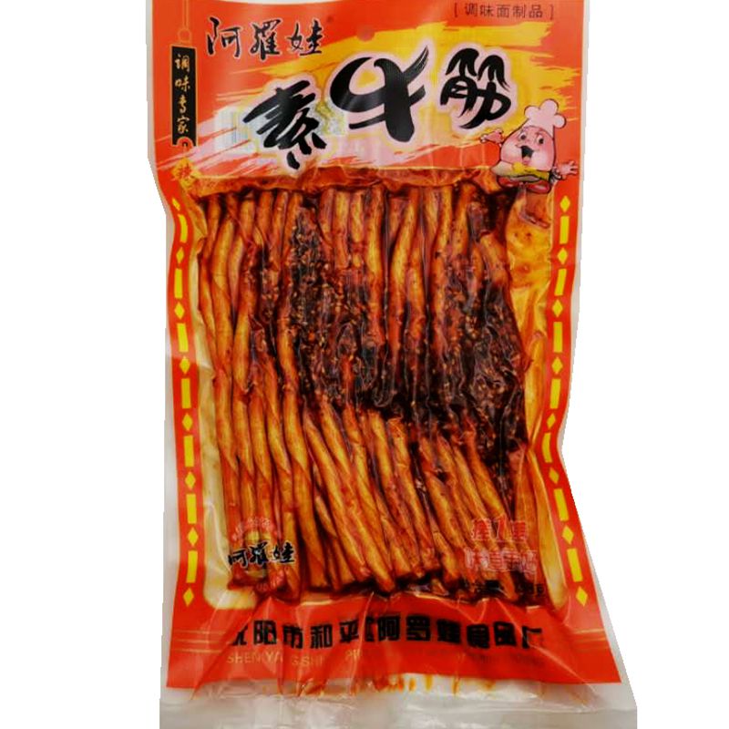 阿罗娃辣条素牛筋麻辣诱惑素肉小面筋大包老式辣片休闲网红小零食