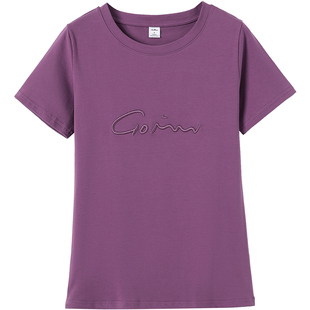 专柜正品妈妈装体恤2026夏季新款上衣韩版宽松刺绣短袖t恤女纯棉