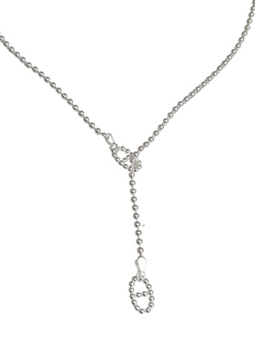 925纯银猪鼻子圆珠链女锁骨链潮